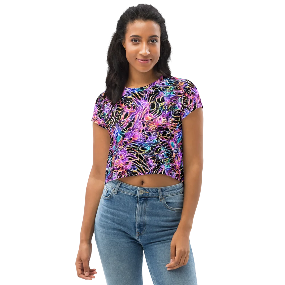 Afterglow Surge on Crop Tee — Front