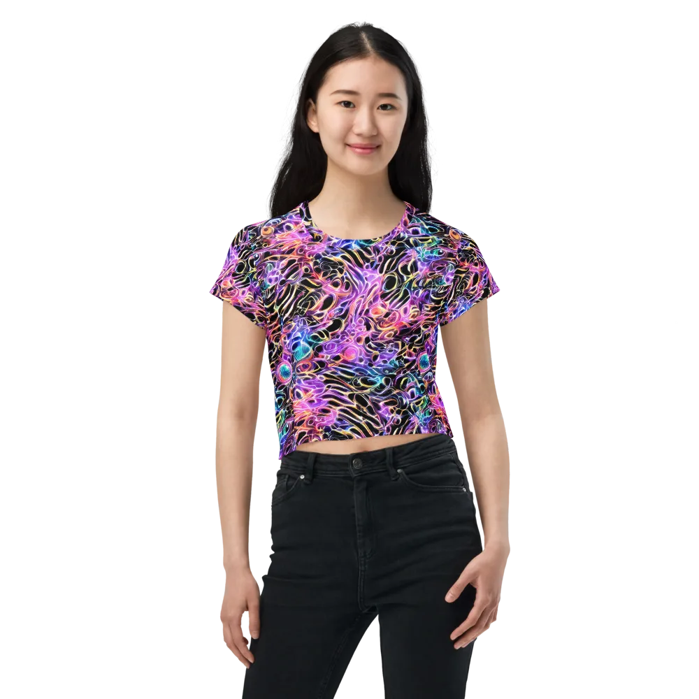 Afterglow Surge on Crop Tee — Front