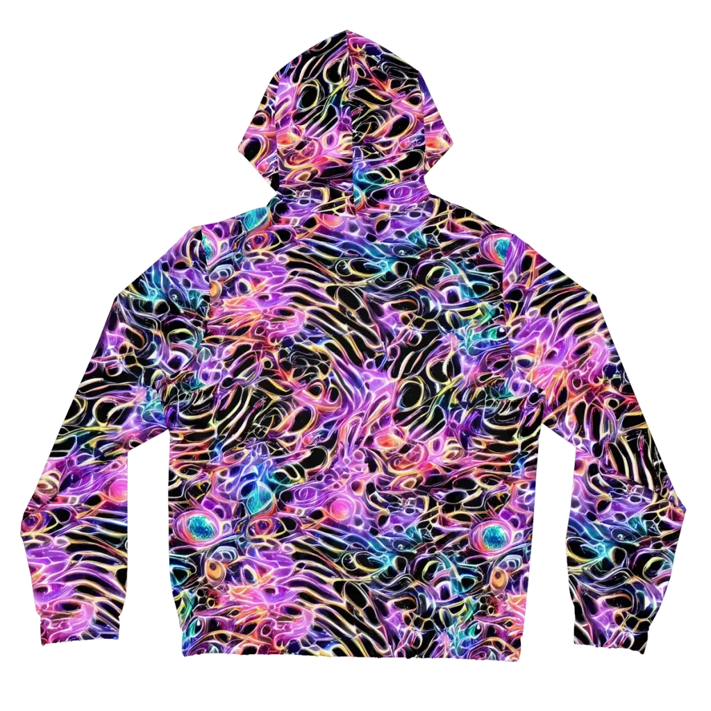 Afterglow Surge on Women's Full-Zip Hoodie — Back