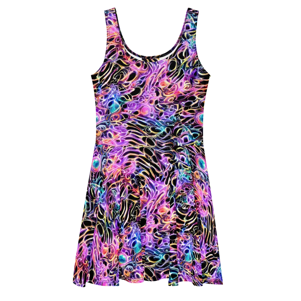 Afterglow Surge on Skater Dress — Front