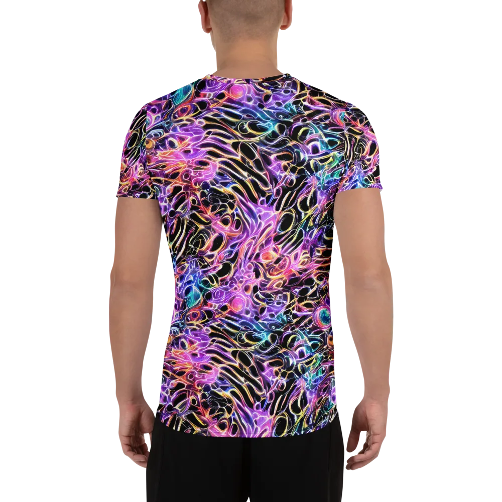 Afterglow Surge on Men's Athletic T-Shirt — Back