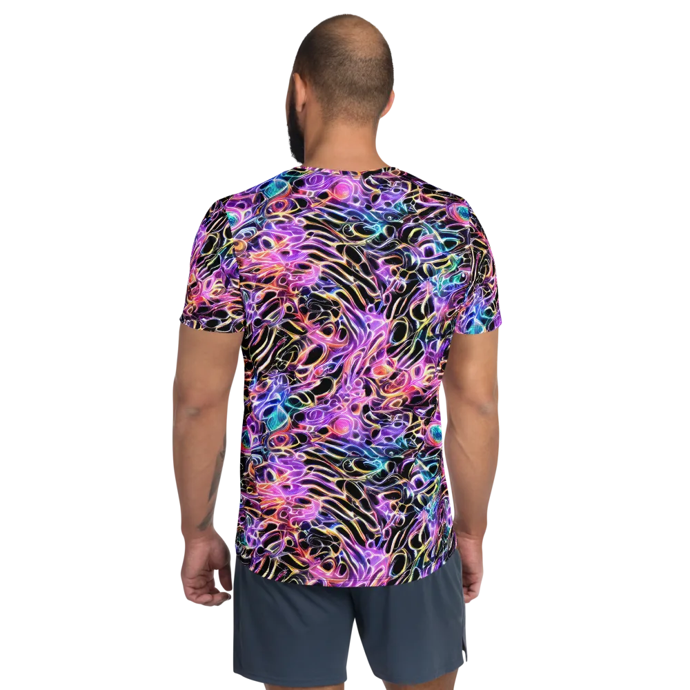 Afterglow Surge on Men's Athletic T-Shirt — Back