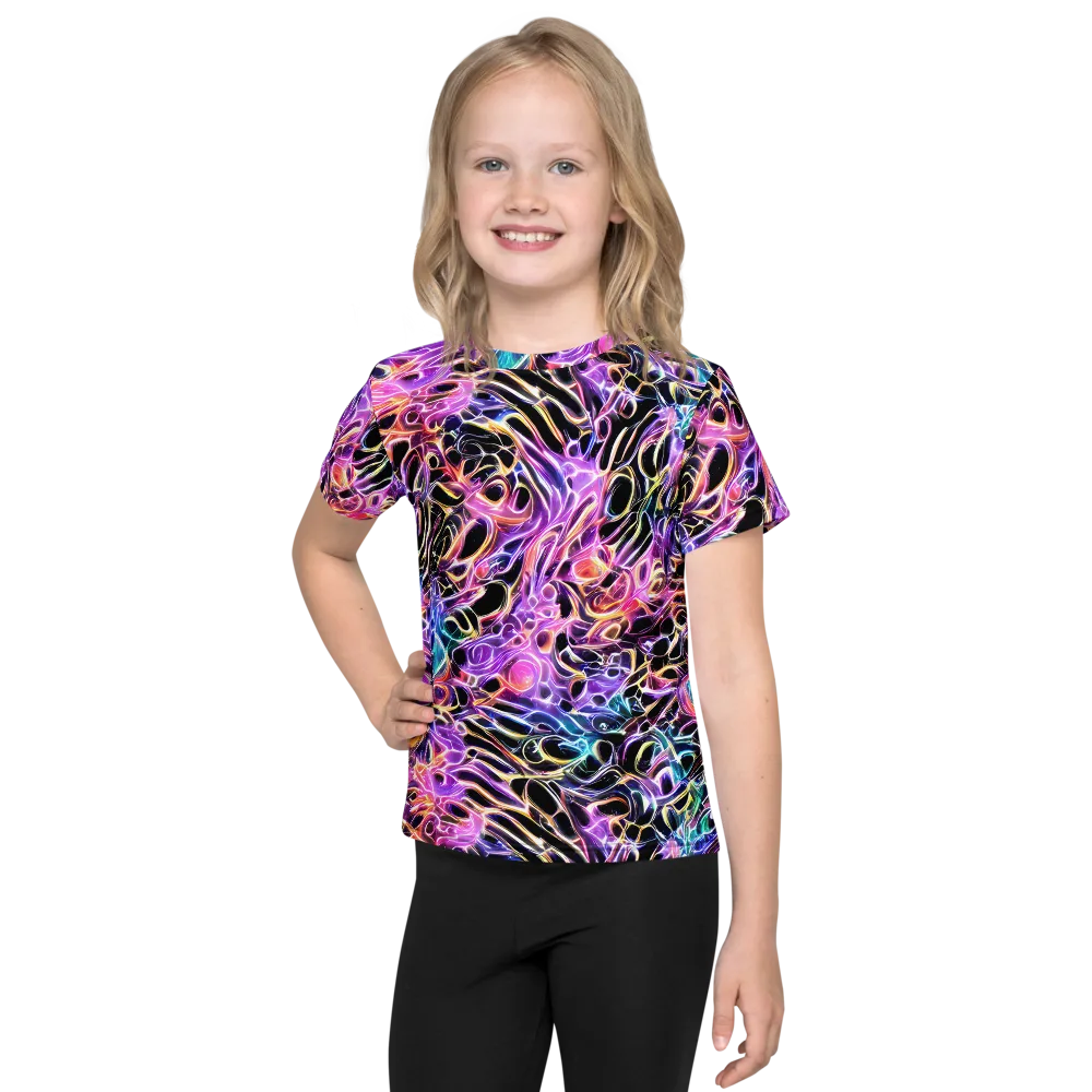 Afterglow Surge on Kids Crew Neck T-Shirt — Front