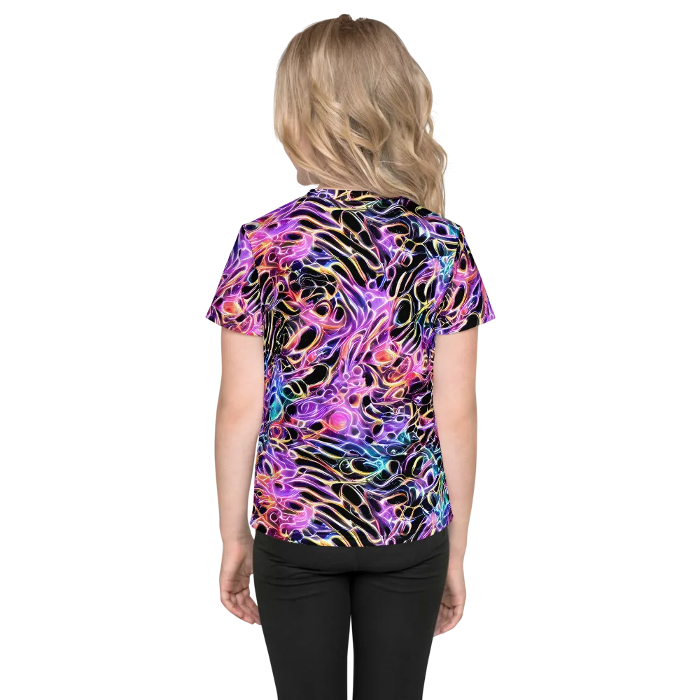 Afterglow Surge on Kids Crew Neck T-Shirt — Back