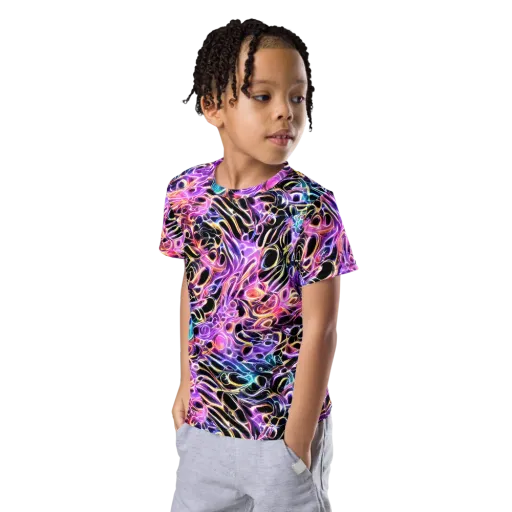 Afterglow Surge on a Kids Crew Neck T-Shirt
