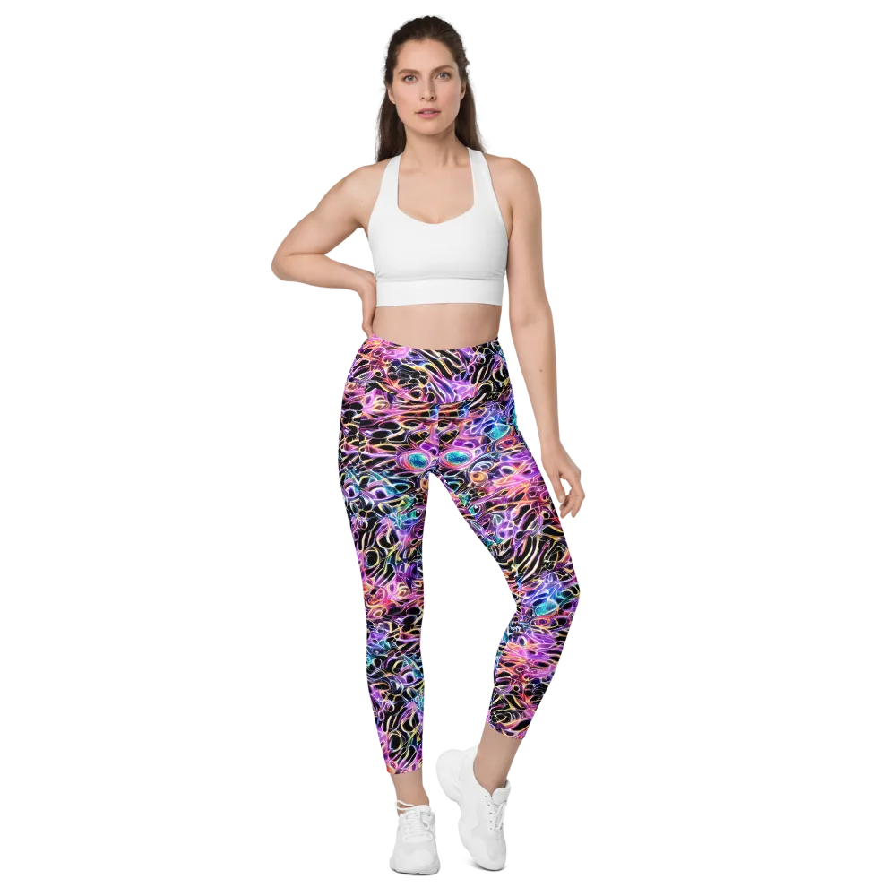 Afterglow Surge on Leggings with Pockets — Front