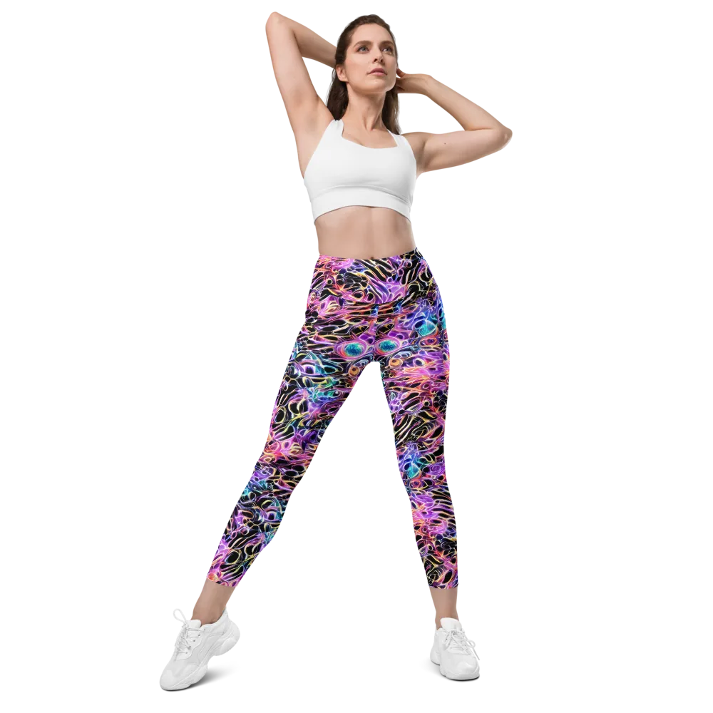 Afterglow Surge on Leggings with Pockets — Front