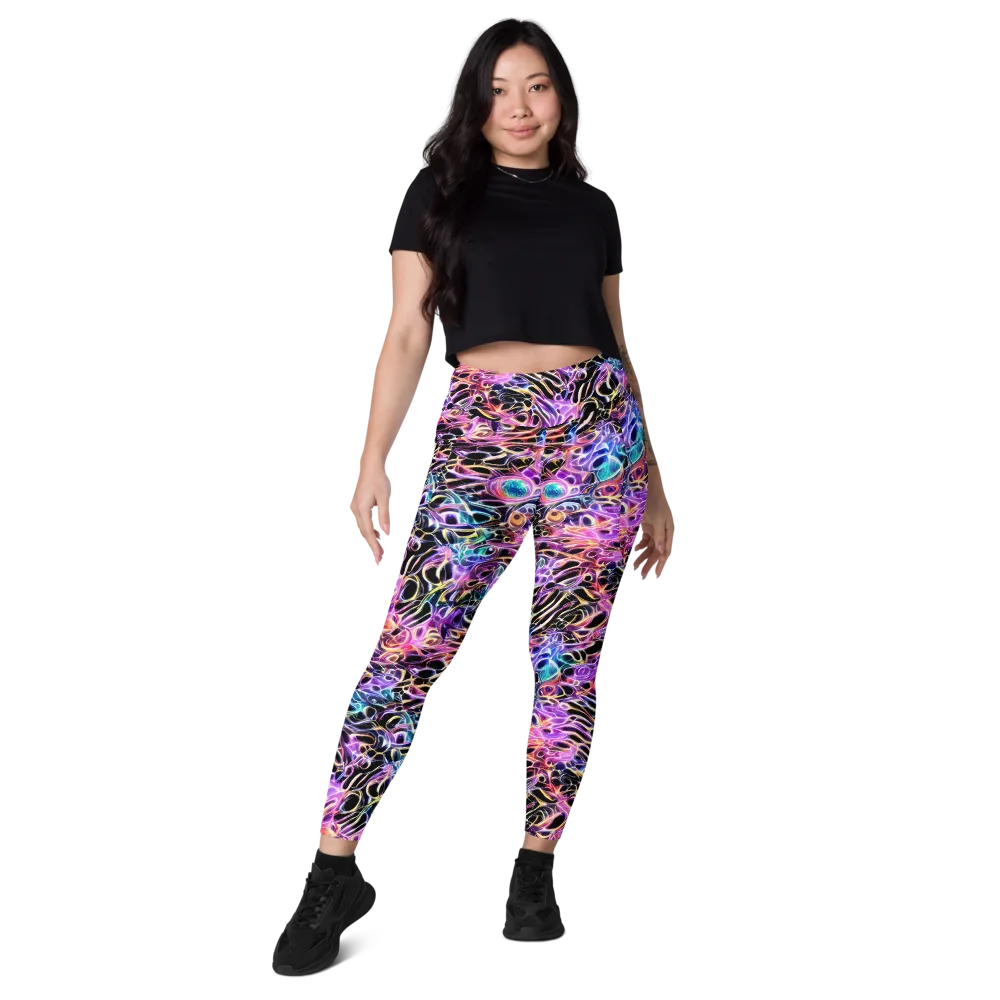 Afterglow Surge on Leggings with Pockets — Front