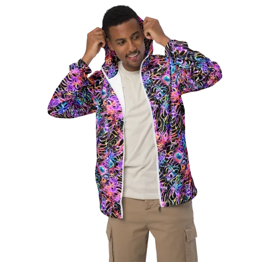 Afterglow Surge on a Men's Windbreaker