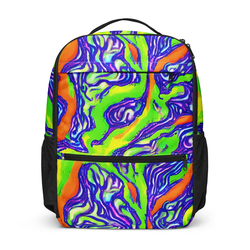 Psychic Marbling on Utility Backpack — Front