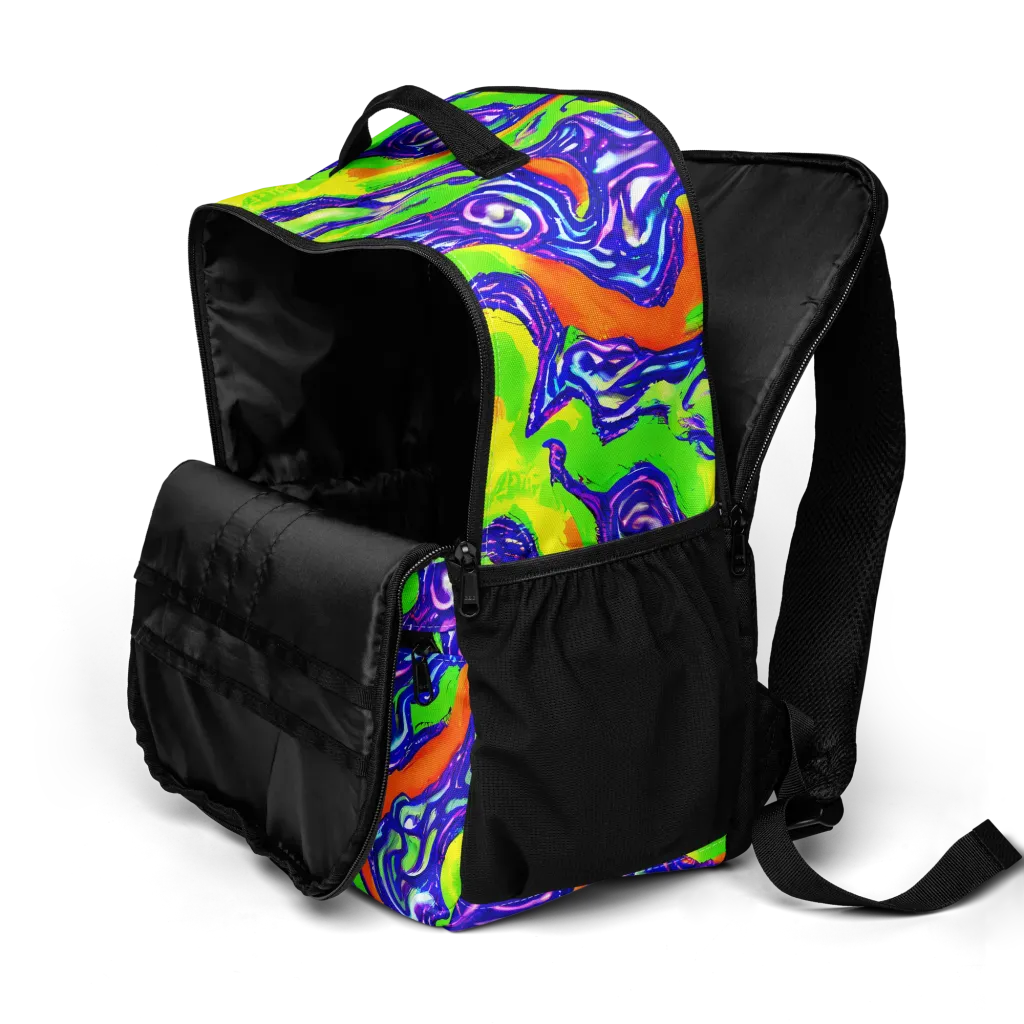 Psychic Marbling on Utility Backpack — Product details 2