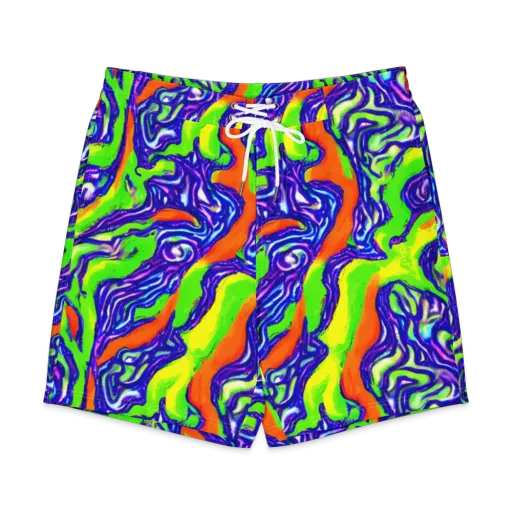 Psychic Marbling on a Men's Board Shorts
