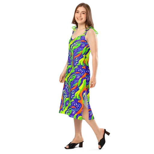 Psychic Marbling on a Slip Dress