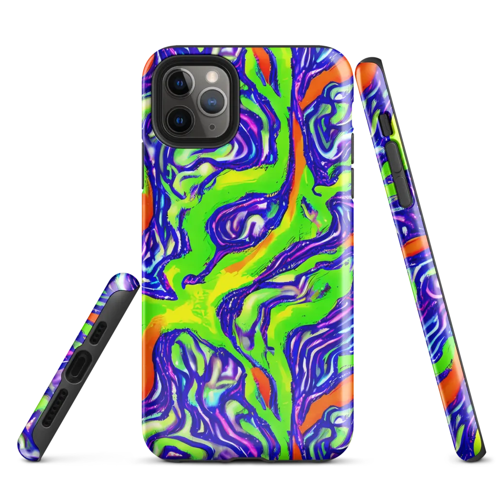 Psychic Marbling on Tough Case for iPhone® — Front