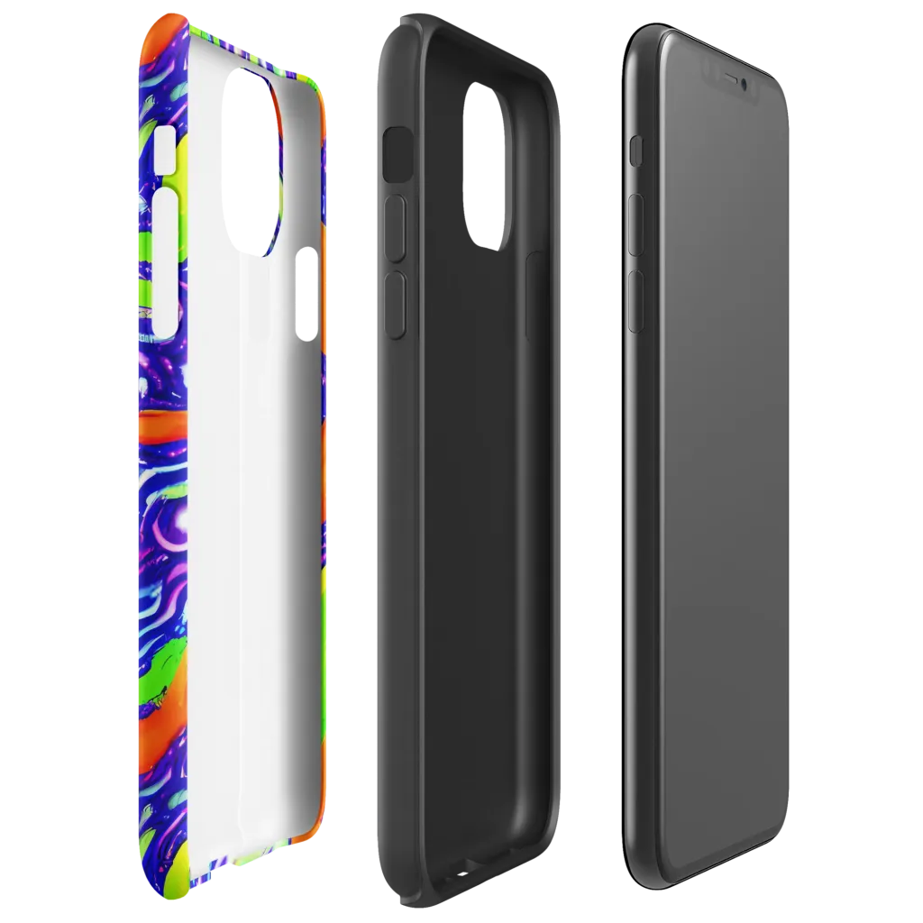 Psychic Marbling on Tough Case for iPhone® — Right
