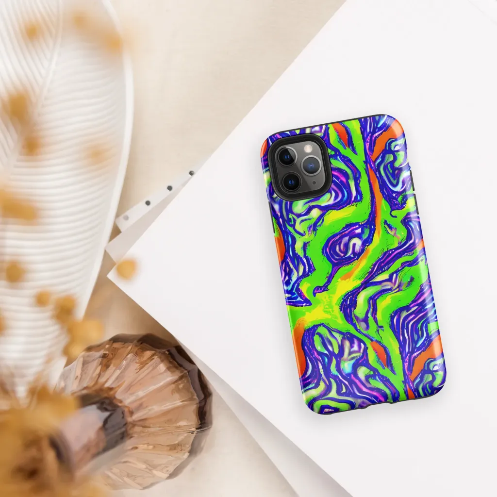 Psychic Marbling on Tough Case for iPhone® — Front
