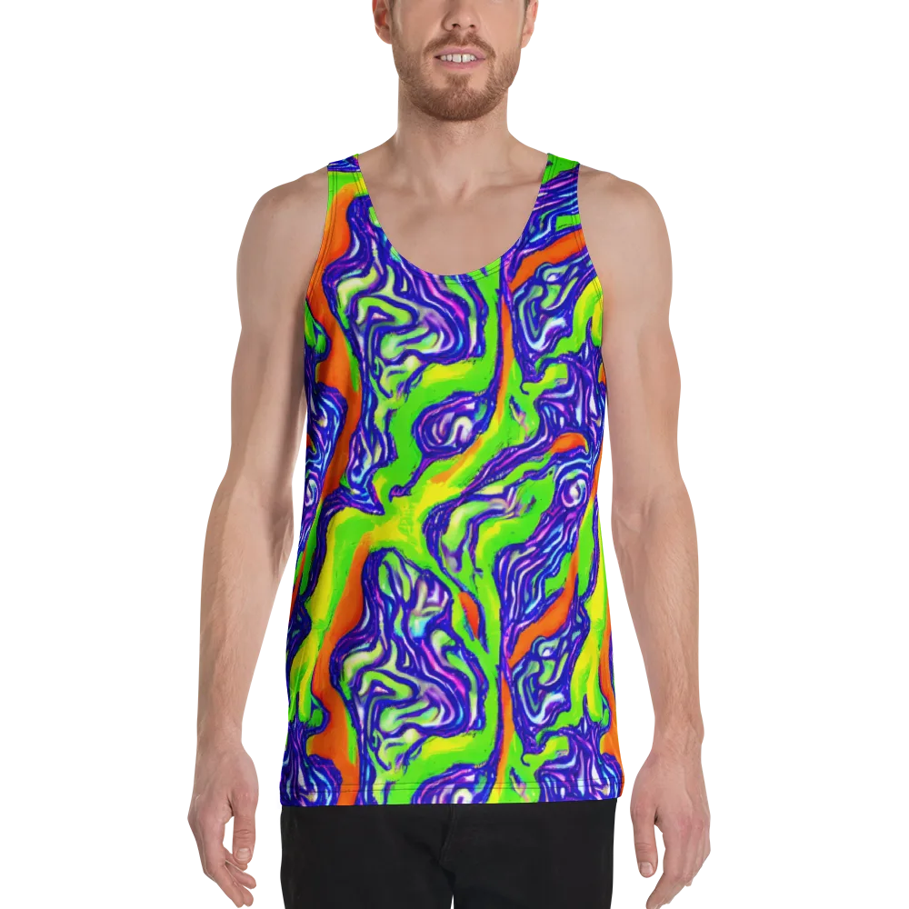 Psychic Marbling on Men's Tank Top — Front