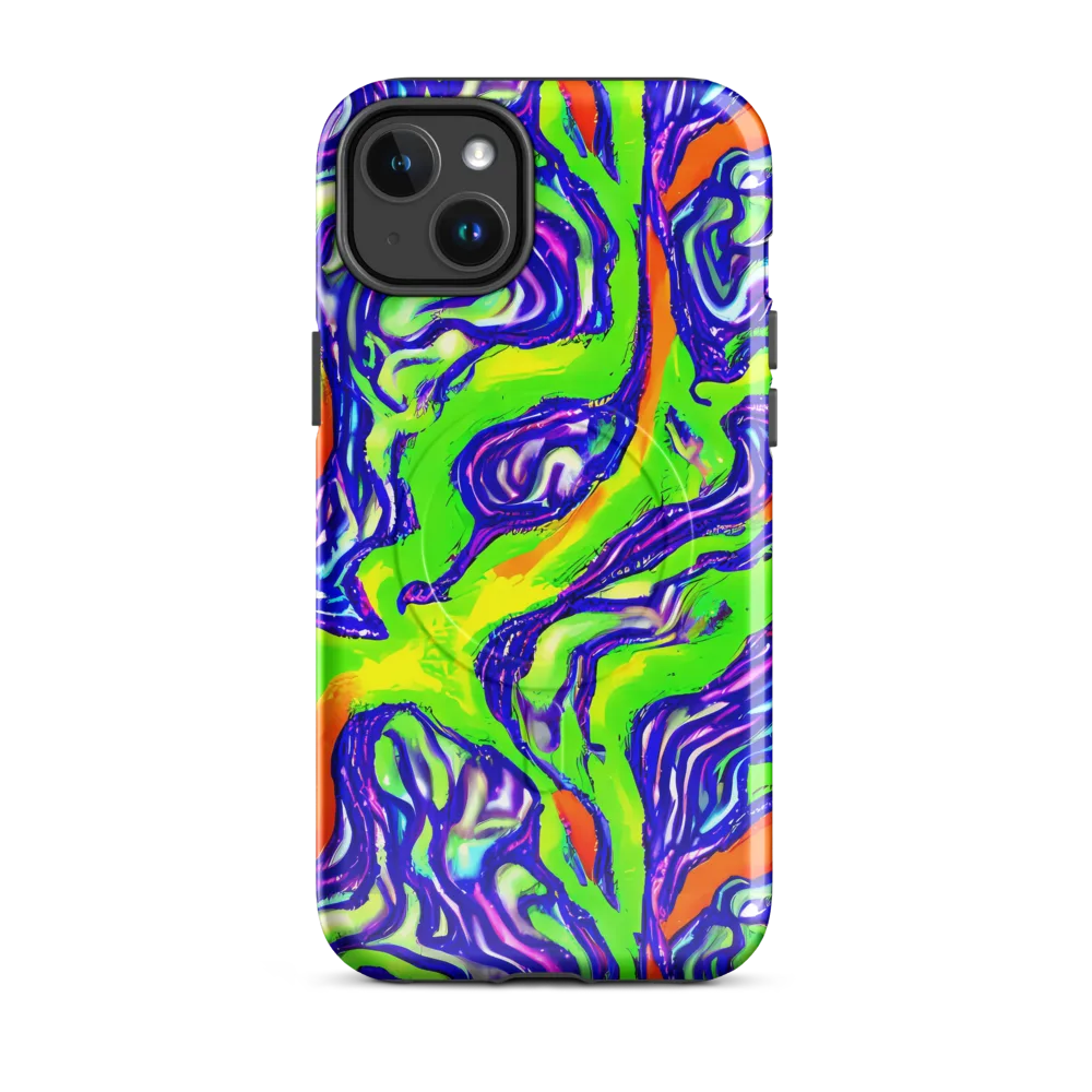 Psychic Marbling on MagSafe Tough Case for iPhone® — Front