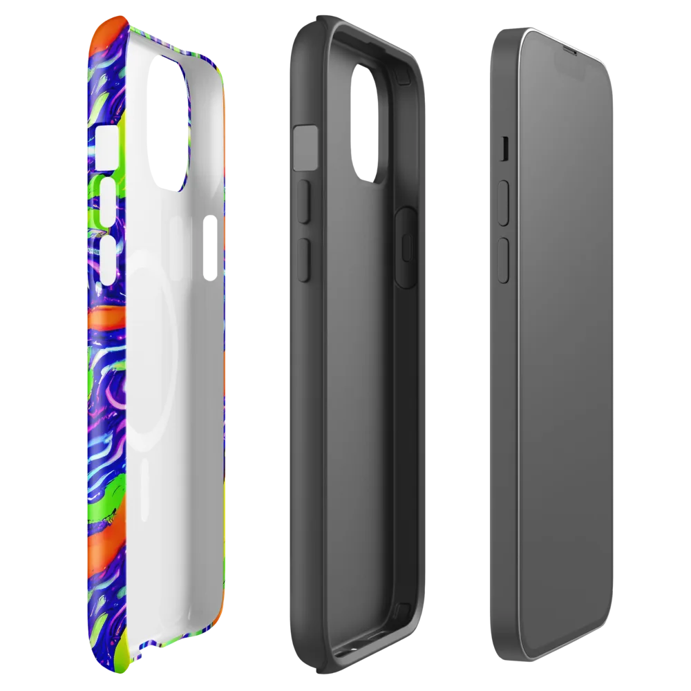 Psychic Marbling on MagSafe Tough Case for iPhone® — Front