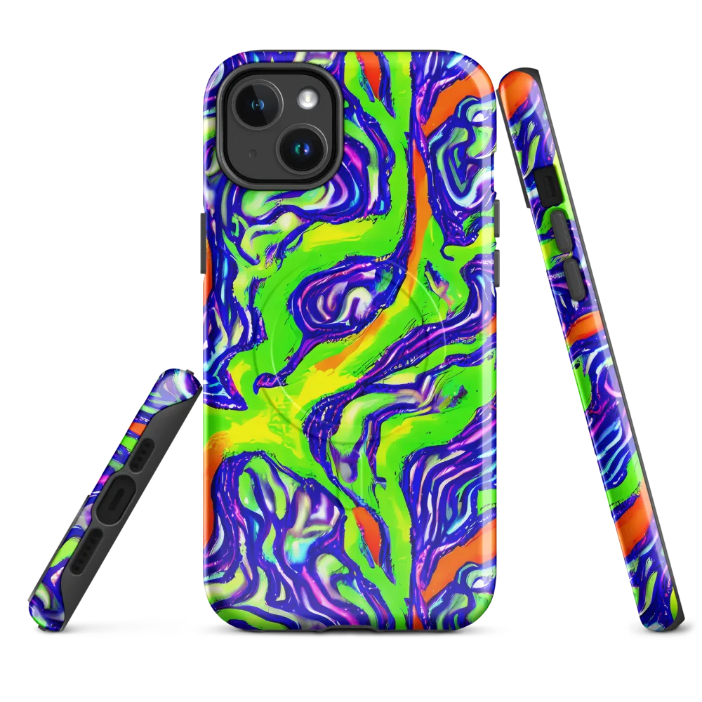 Psychic Marbling on MagSafe Tough Case for iPhone® — Front