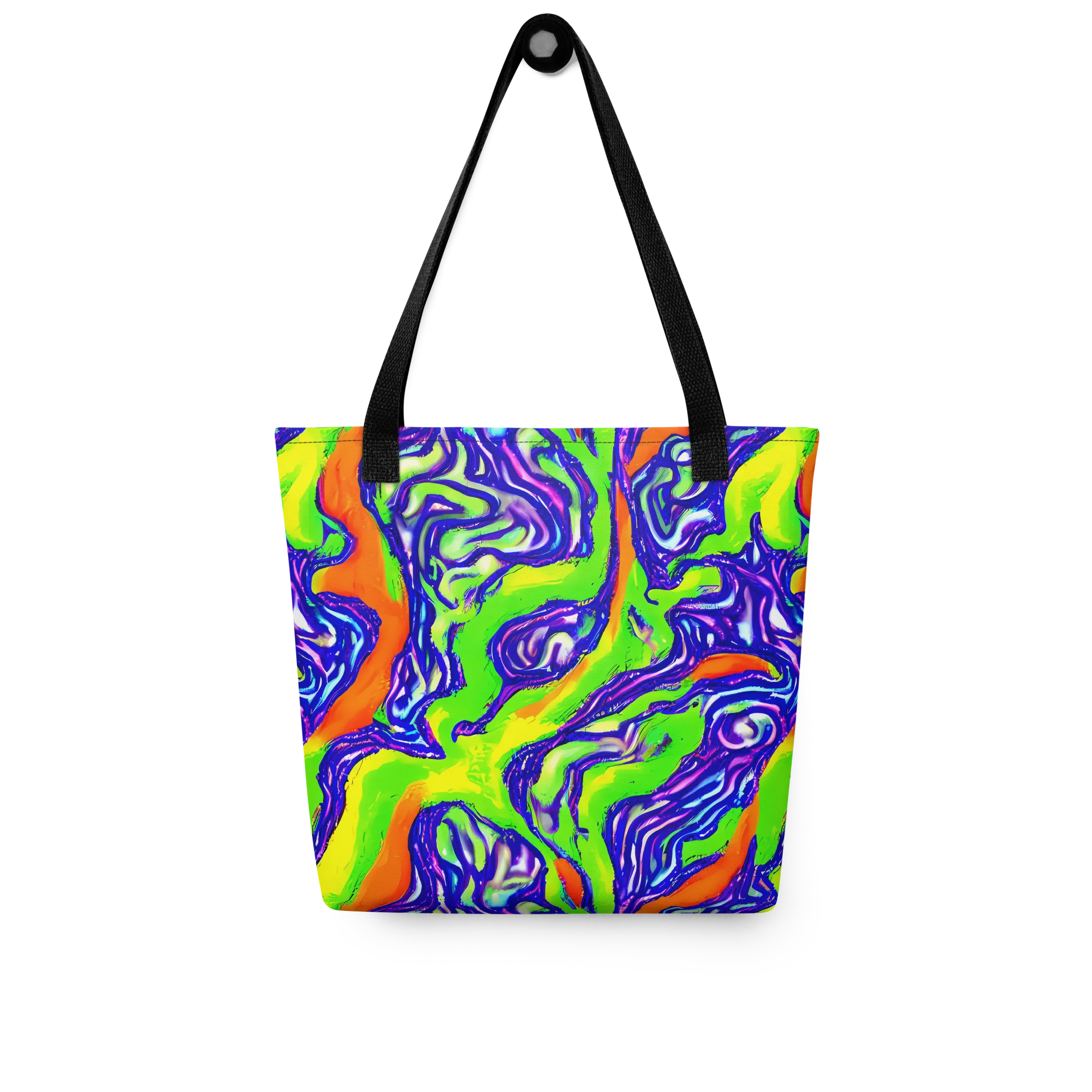 Psychic Marbling on Tote Bag — Front