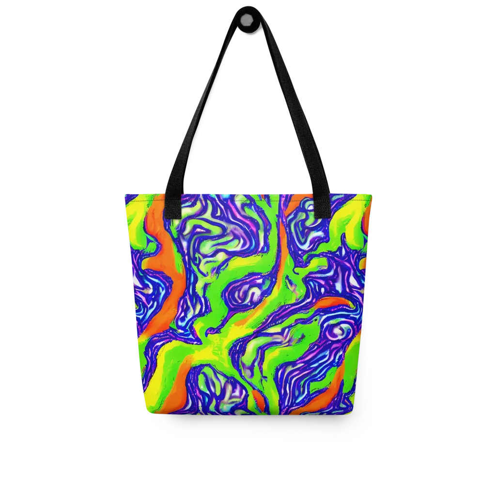 Psychic Marbling on Tote Bag — Front