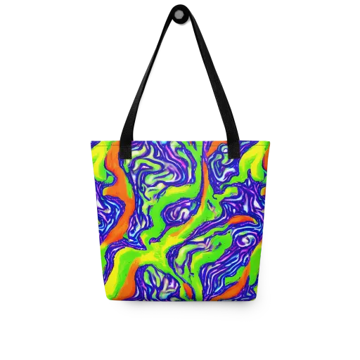Psychic Marbling on a Tote Bag