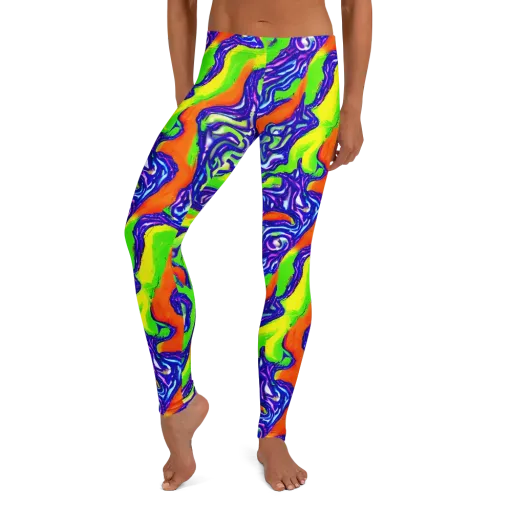 Psychic Marbling on a Leggings