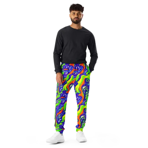 Psychic Marbling on a Men's Joggers