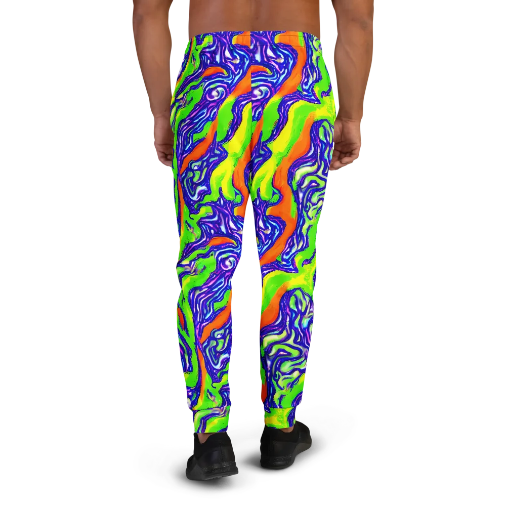Psychic Marbling on Men's Joggers — Back