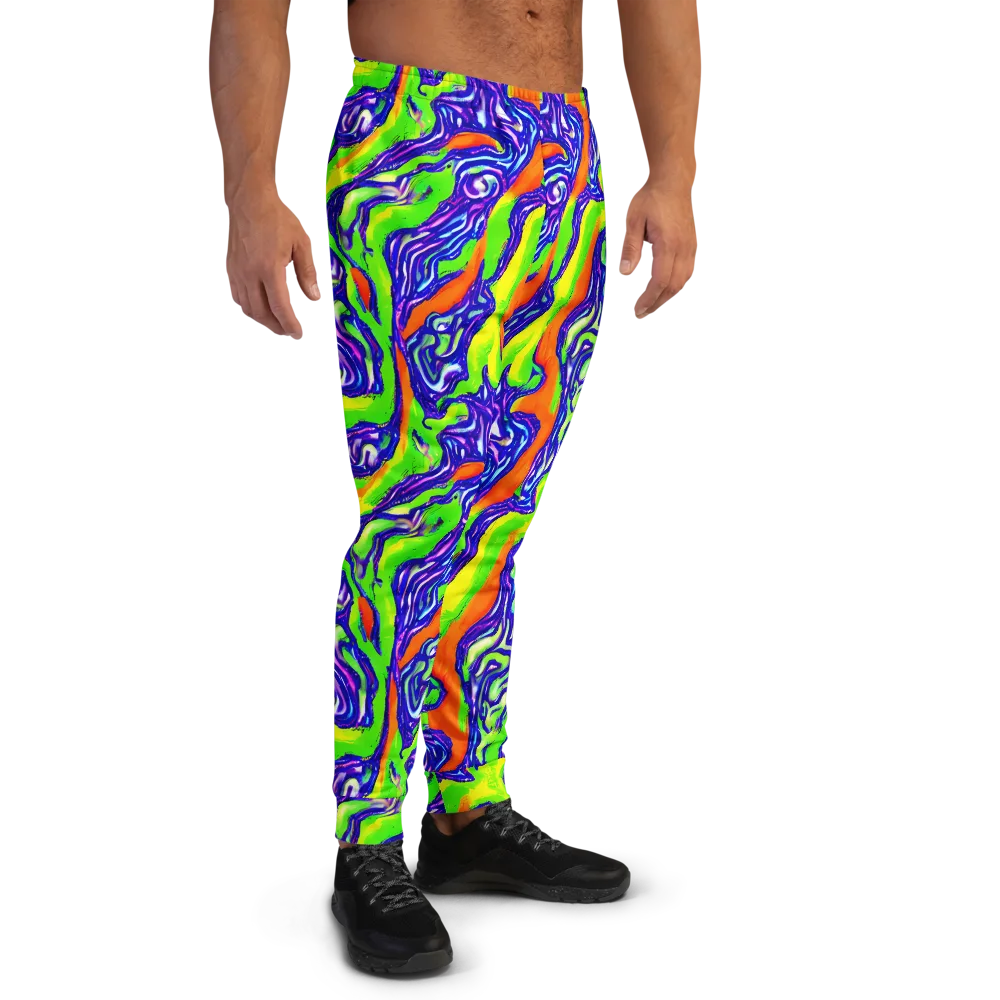 Psychic Marbling on Men's Joggers — Right
