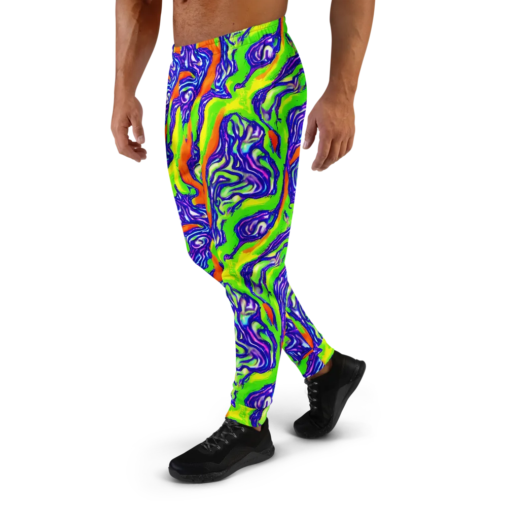 Psychic Marbling on Men's Joggers — Left