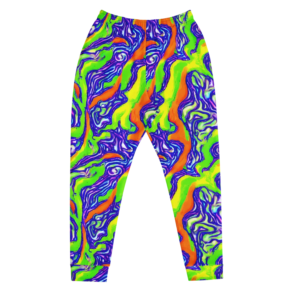 Psychic Marbling on Men's Joggers — Front