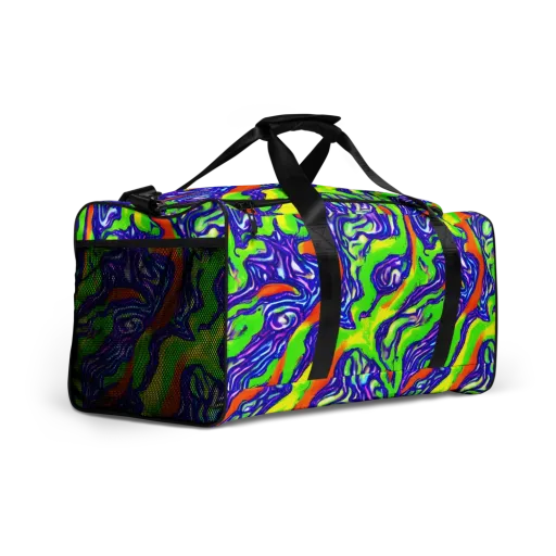 Psychic Marbling on a Duffle Bag