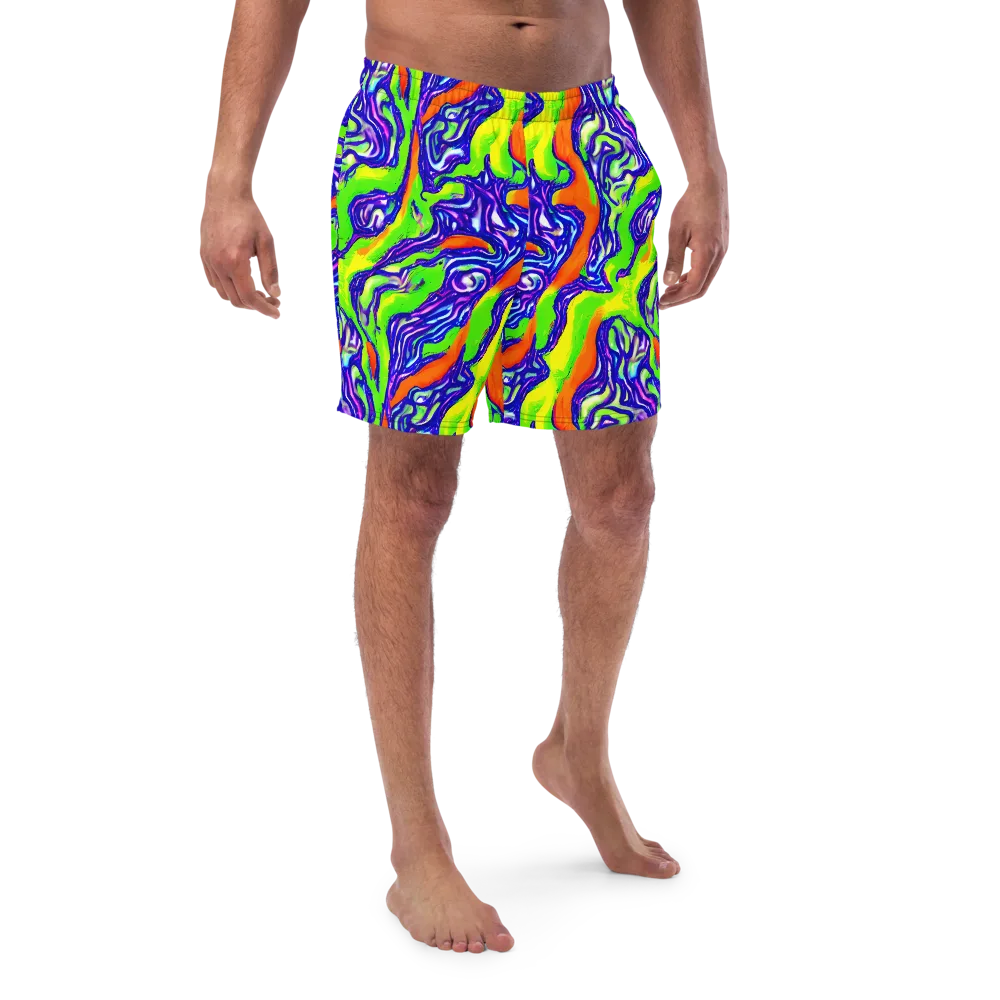 Psychic Marbling on Swim Trunks — Front