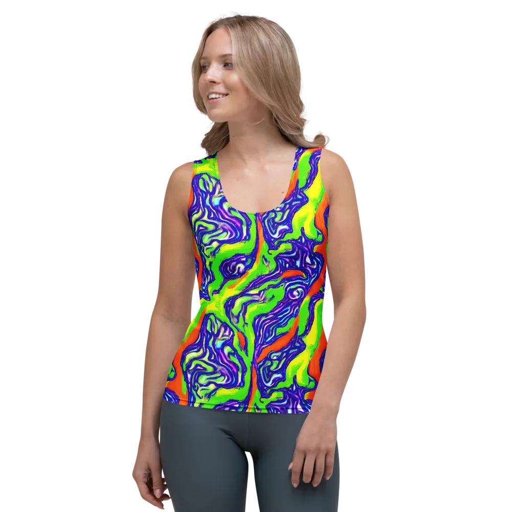 Psychic Marbling on Women's Tank Top — Front