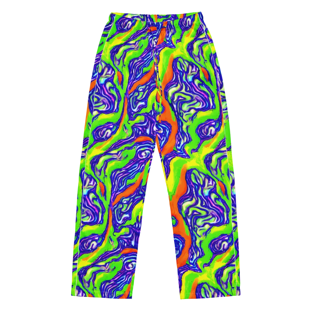 Psychic Marbling on Women's Pajama Pants — Front