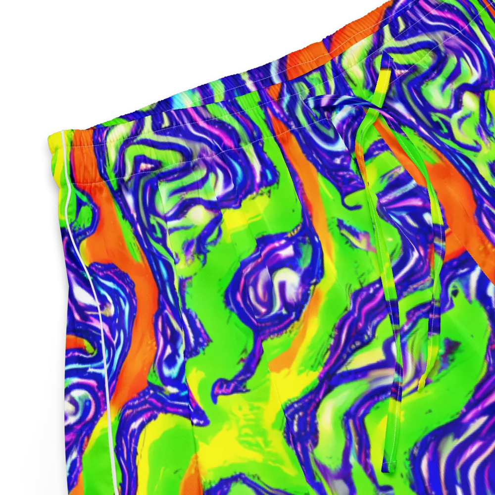 Psychic Marbling on Women's Pajama Shorts — Product details