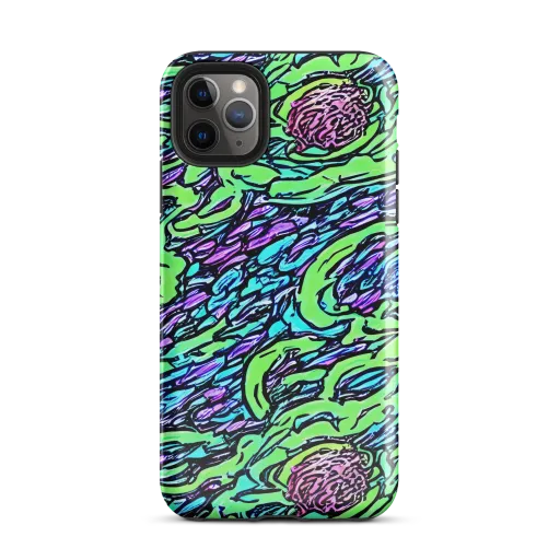 Neon Bloom Current on a Tough Case for iPhone®