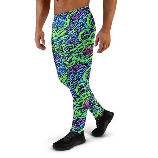 Neon Bloom Current on a Men's Joggers