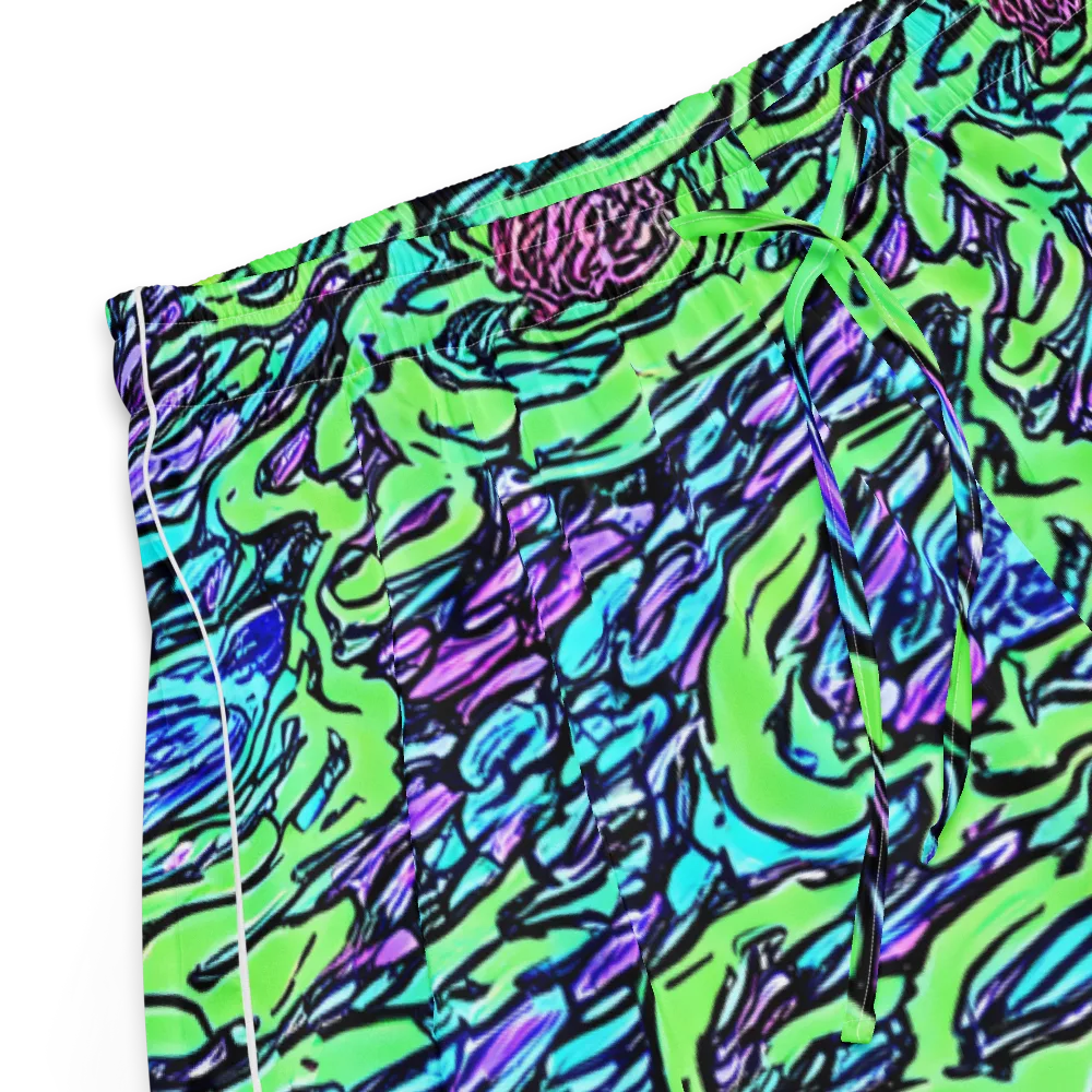 Neon Bloom Current on Women's Pajama Shorts — Product details