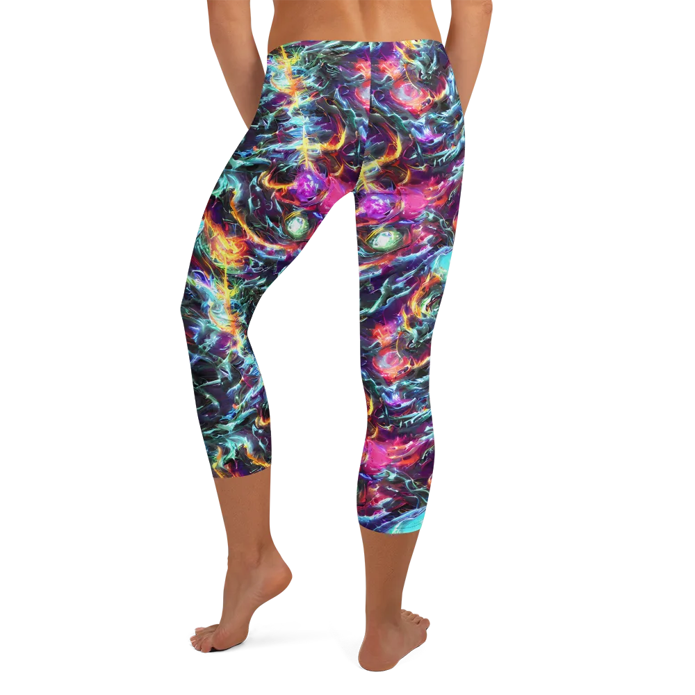 Fathomless Glow on Capri Leggings — Back