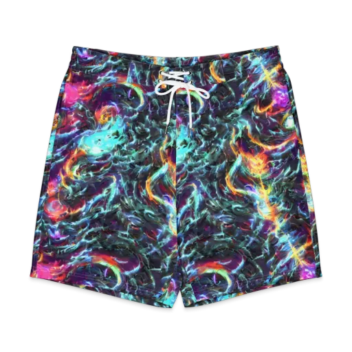 Fathomless Glow on a Men's Board Shorts