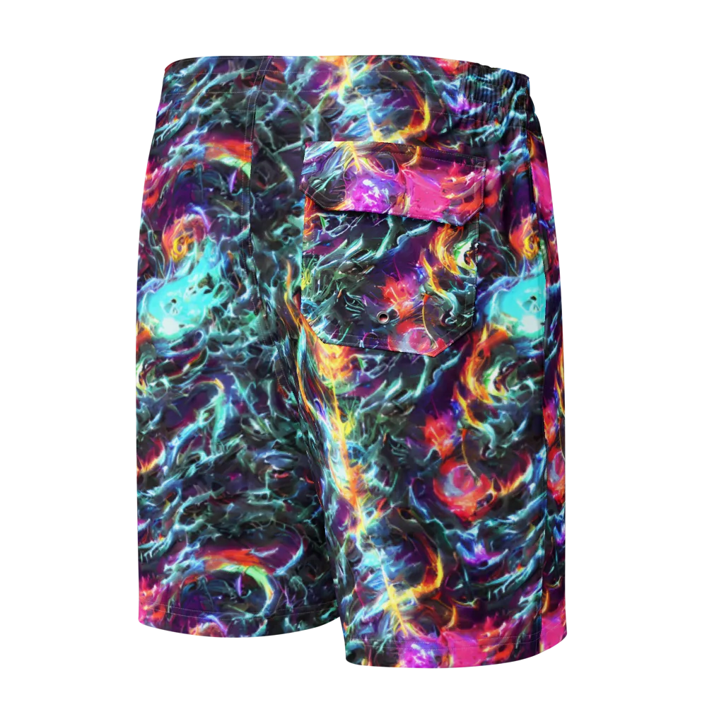 Fathomless Glow on Men's Board Shorts — Back