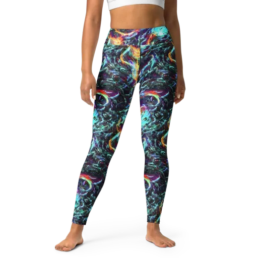 Fathomless Glow on a Yoga Leggings