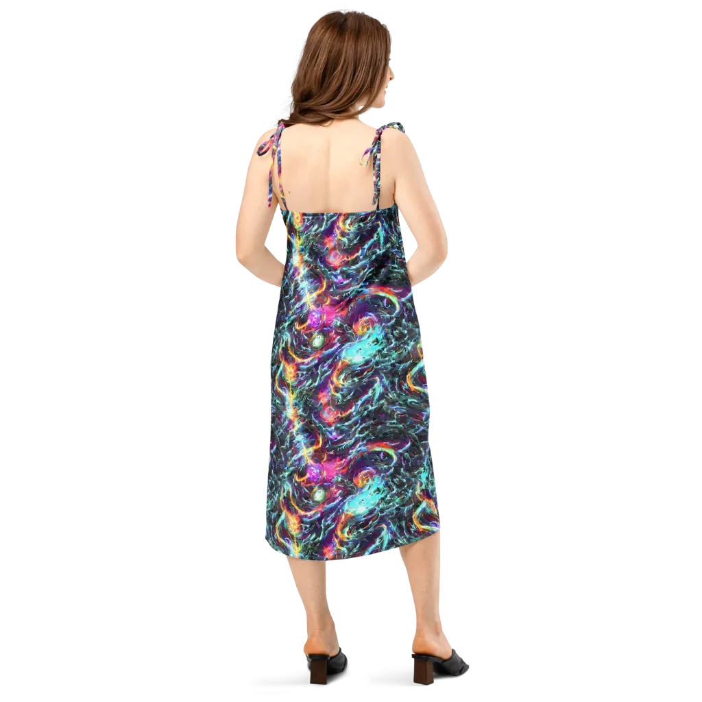Fathomless Glow on Slip Dress — Back