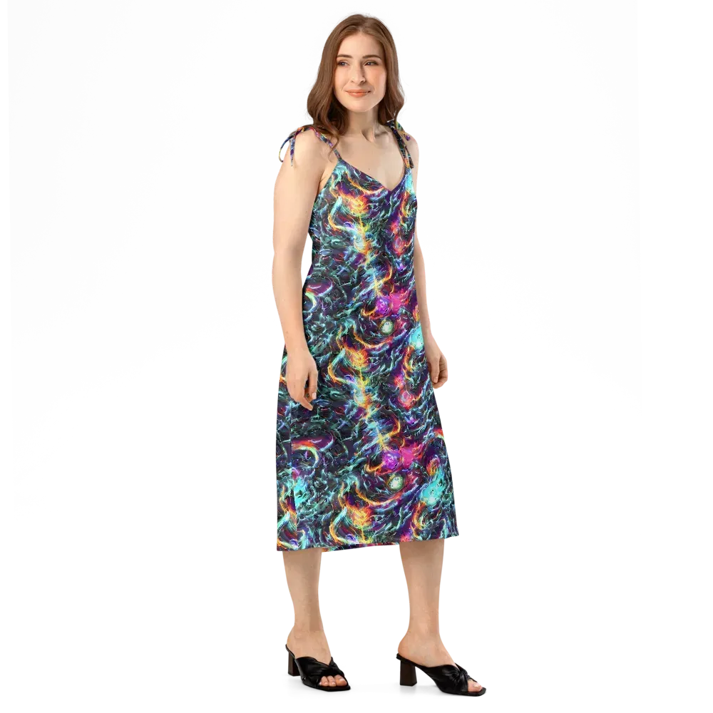 Fathomless Glow on Slip Dress — Right Front