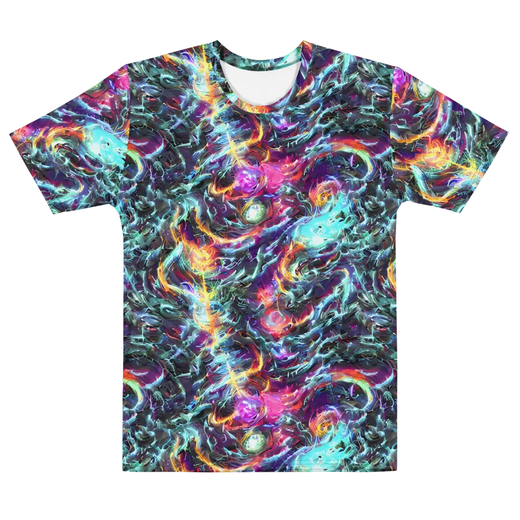 Fathomless Glow on Men's Cotton Crew Neck T-Shirt — Front