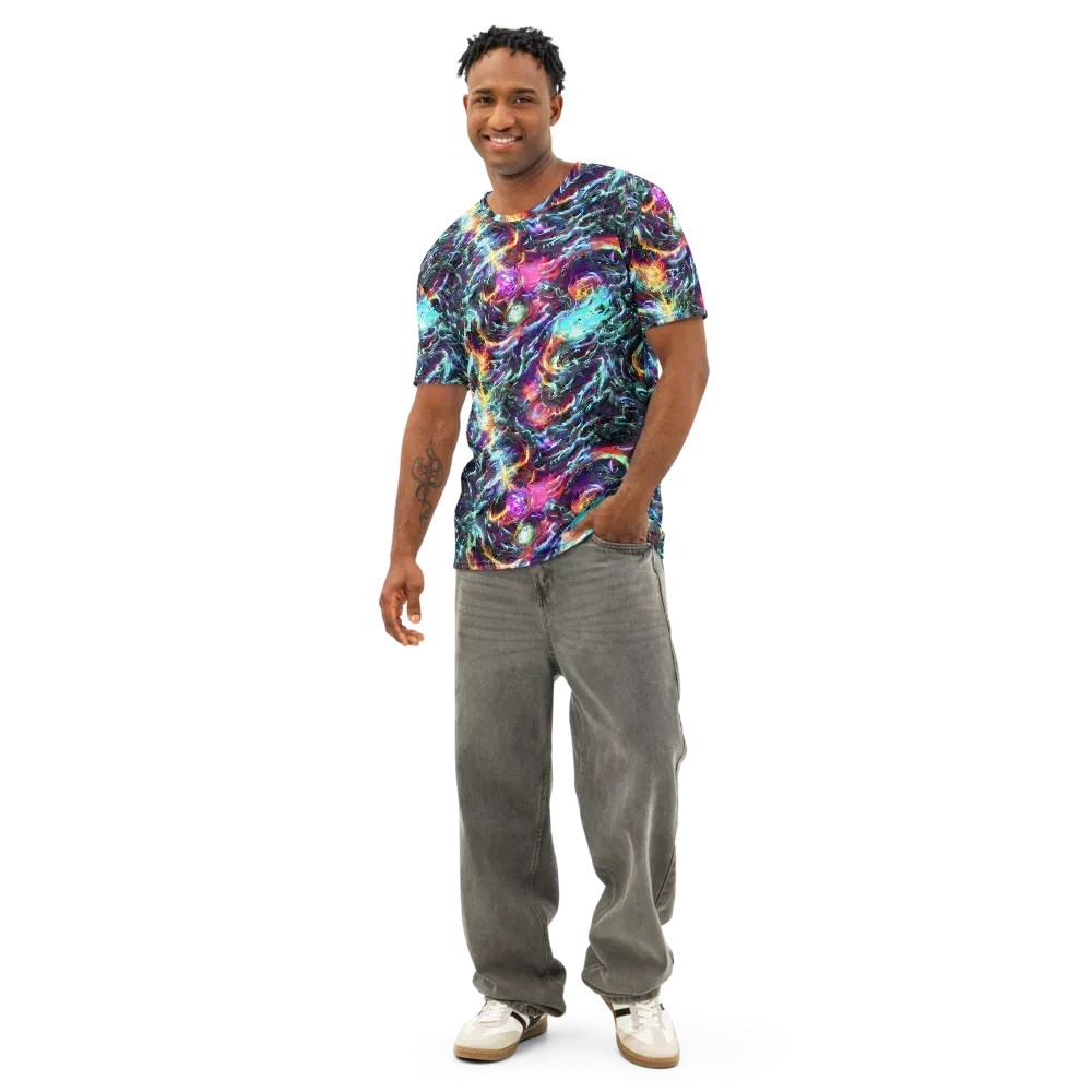 Fathomless Glow on Men's Cotton Crew Neck T-Shirt — Front