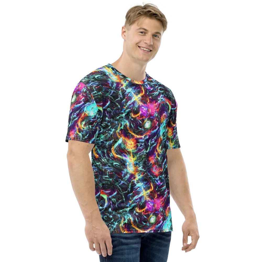 Fathomless Glow on Men's Crew Neck T-Shirt — Right